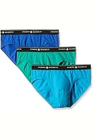 Punto Blanco Triplo Slip Basix, Slip para Hombre, Multicolor 593, Small (Tamaño del fabricante:44)