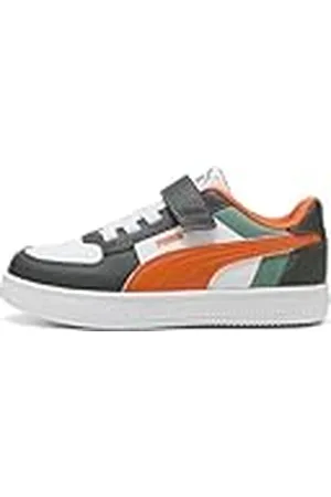 PUMA Caven 2.0 Block AC+ PS, Zapatillas, Green Moon Maple Syrup White, 35 EU
