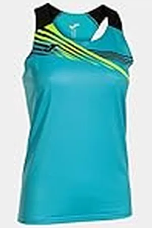 Joma Camiseta Tirantes Elite x Turquesa flúor Negro