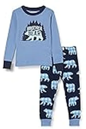 Hatley Little Blue House by Long Sleeve Appliqué Pyjama Set Juego de Pijama, , 8 Years para Niños