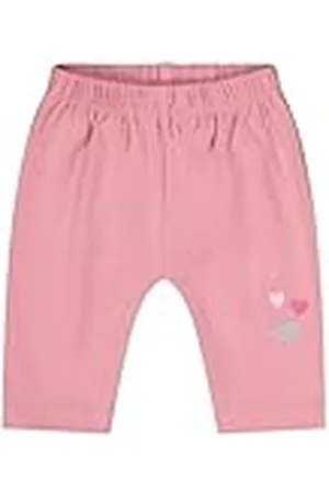 Salt & Pepper BY KIDS PARK Baby Mädchen Capri mit Herzchen Print aus S.Jersey Leggings, Rosa pálido, 62 para Bebés