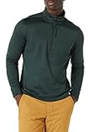 Amazon Sudadera técnica con capucha para esquiar y cremallera de un cuarto como capa intermedia Hombre, , XL