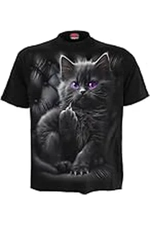 Spiral Cattitude Unisex Camiseta XL 100% algodón Regular