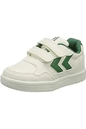 Hummel Camden Jr, Zapatillas Unisex niños, White/Green, 37 EU