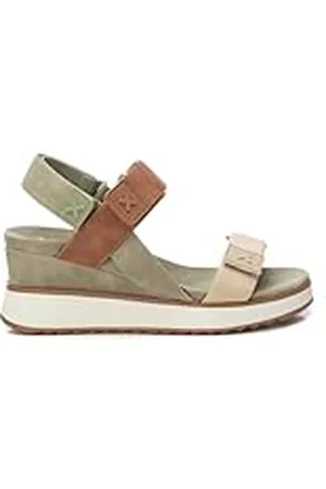 Xti Sandalia Mujer Kaki - Calzado Cómodo y Versátil - Moda casual - Modelo 14384806 (Talla 40)