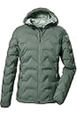 Killtec Mujer Chaqueta acolchada/chaqueta funcional con capucha KOW 8 WMN QLTD JCKT, grüngrau, 36, 41805-000