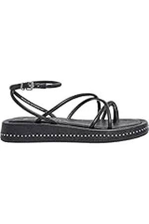 Pepe Jeans Summer Studs Sandalia Mujer, (Black), 6