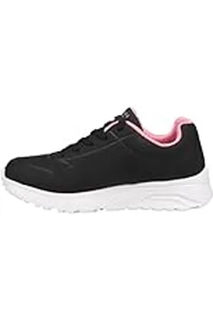 Skechers UNO LITE IN MY ZONE, Zapatillas para Niñas, Black Synthetic/Rose Gold Trim, 33 EU