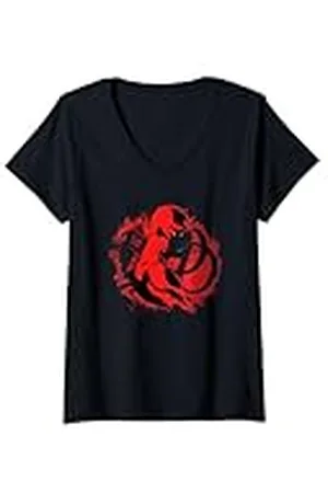 Daredevil Mujer Comic Distressed Logo Camiseta Cuello V