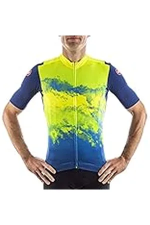 Castelli Polvo Jersey Camiseta, Hombre, Amarillo neón, 3XL