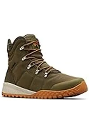 Columbia FAIRBANKS WATERPROOF OMNI-HEAT botas de nieve impermeables Hombre , Verde (Nori x Canyon Gold), 44 EU