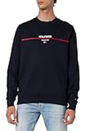 Tommy Hilfiger Sudadera Hombre Stripe Sin Capucha, , XS