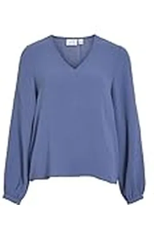 VILA Visurashil V-Neck L/S Top/R/Dfs Blusas, , 42 Mujeres