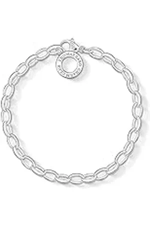 Thomas Sabo Pulsera con dijes clásica de plata de ley 925 X0031-001-12-L