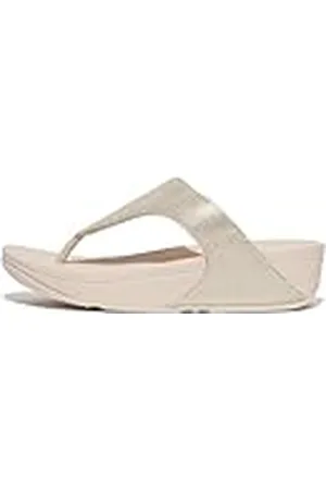 FitFlop Lulu Glitz-Canvas Toe-Post Sandals, Sandalia Mujer, , 45 EU