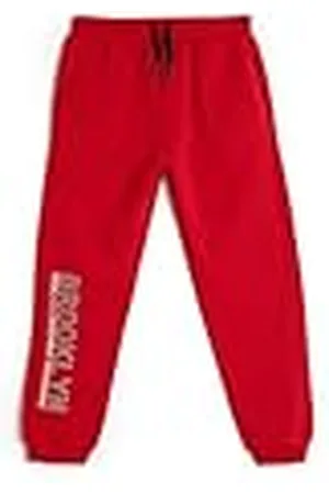 Koton Jogger Sweatpants Pocket Drawstring Printed Detail Brushed Interior Pantalones de chándal, , 5-6 años para Niños