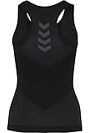 Hummel First Seamless Tank Top Woman Camiseta de Tirantes para Mujeres Tank Top, Mujer, Negro, XS/S