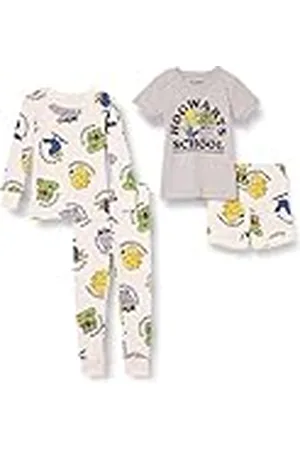 Amazon Harry Potter Conjuntos de Pijama Ceñidos de Algodón Unisex Niño, Hogwarts niños, 2 años