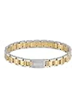 HUGO BOSS Jewelry Brazalete de eslabón para Hombre Colección METAL LINKS ESSENTIALS de Acero inoxidable, negro, azul y amarillo