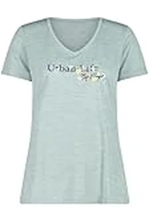 CMP Camiseta de Jersey Melange para Mujer, Jade Mel, 40, , 36