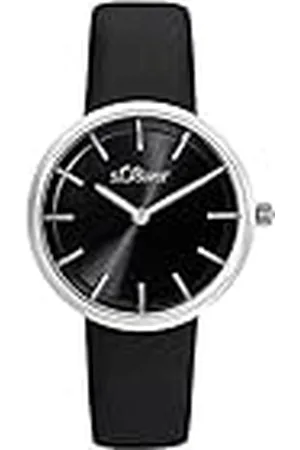 QS by s.Oliver Reloj de pulsera analógico de cuarzo para señora, con correa de piel, , resistente al agua 5 bar, se entrega en estuche de regalo