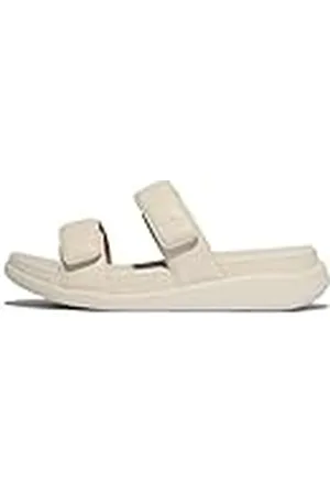 FitFlop F-Mode Go Adjustable Flatform Two-Bar Slides, Sandalias deslizantes Mujer, , 40 EU