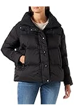 Blauer Chaqueta Corta Acolchada de Plumas, , S para Mujer