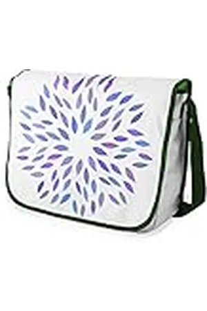 Le Jardin du Lin Bolsas de mensajero con estampado digital con correas de color caqui para niñas y niños, regreso a la escuela, bolsas de mensajero para estudiantes, bolsos de hombro, tamaño: 29 x 36