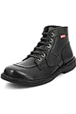 Kickers Kickstoner, Zapatos de Cordones Derby Hombre, Negro (Noir Sem Noir Perm 82), 42 EU