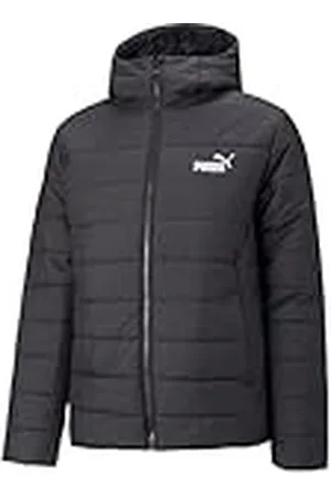 PUMA ESS Hooded Padded Jacket Chaqueta Acolchada, Hombre, Negro , L
