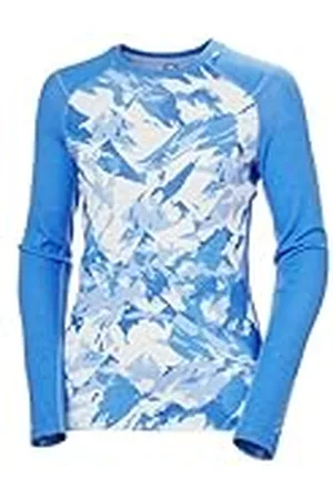 Helly Hansen LIFA® Merino - Capa Base de Manga Larga con Estampado gráfico de Peso Medio para Mujer