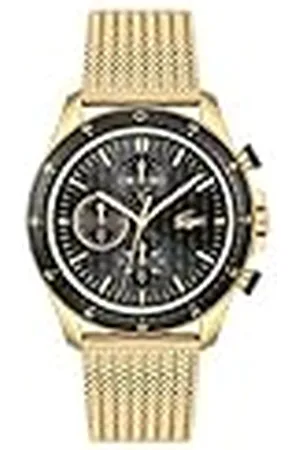 Lacoste Reloj Cronógrafo de Cuarzo para Hombre Colección Neo Heritage con Correa de Acero Inoxidable de Color Dorado - 2011254