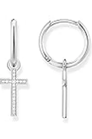 Thomas Sabo Pendientes Cruz de Mujer con Plata de Ley 925