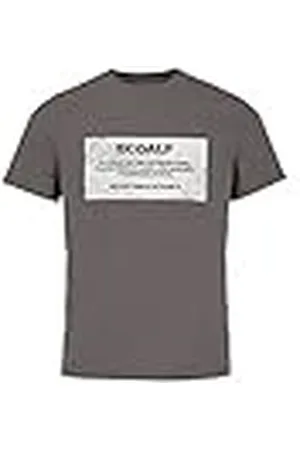 ECOALF Camiseta Hombre New Natalf Label Patch, con Manga Corta, de Algodón, Tejido Reciclado, Camiseta Manga Corta Hombre, Camiseta Algodón Hombre