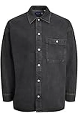 JACK & JONES Jorsantorini Overshirt LS Camisa de Manga Larga, , S para Hombre