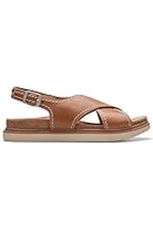 Clarks Arwell Sling, Sandalia Mujer, marrón (Tan Leather), 40 EU