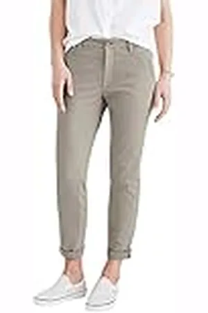 Dockers Weekend Chino Slim Fit, Extra Tall, Pantalones para Mujer, 28