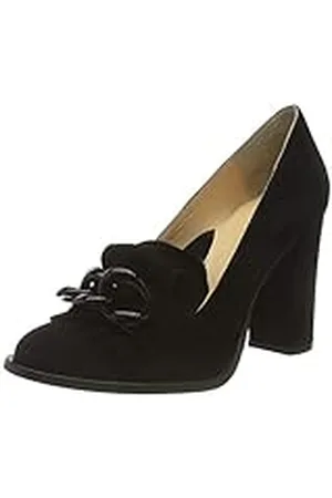 SELECTED SLFMEL New Suede Pump B, Zapatos de Tacón Mujer, Black, 41 EU