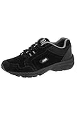 BRUTTING Bruetting Circle - Zapatos para caminar de cuero mujer, negro - Schwarz (schwarz/silber), 45