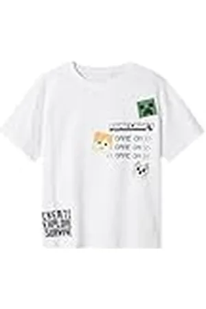 NAME IT Nkmjafar Minecraft Nreg SS Top Box Bfu, , 134-140 cm para Niños