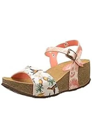 Desigual Bio7 Colibri Tropical, Sandalias con Cuñas para Mujer, Multicolor (Red 7019), 5 UK/ 38 EU