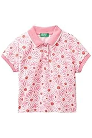 Benetton Polo M/M 3lryg300q Camisa, , 116 cm para Niñas