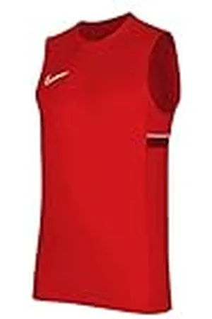 Nike Dri-Fit Academy, Top De Fútbol Sin Mangas, Universidad Rojo/Blanco/Gimnasio Rojo/Blanco, XL, Unisex-Hijo