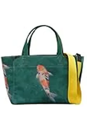 Dogo Femme Vegan Vert Medium Tote Bag - Motif
