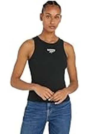 Tommy Hilfiger Camiseta de Tirantes Mujer Slim Logo Cuello Redondo, , 4XL