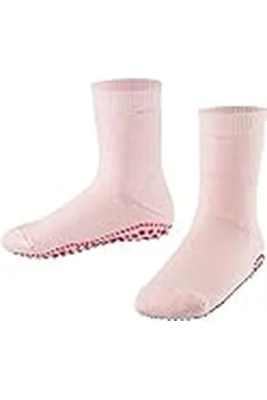 Falke Catspads K HP algodón lana puños en la suela 1 par, Calcetines para casa Unisex niños, Rosa (Powder Rose 8902), 23-26