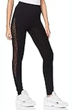 Urban classics Ladies Flock Lace Stripe Leggings, , XXXXXL para Mujer
