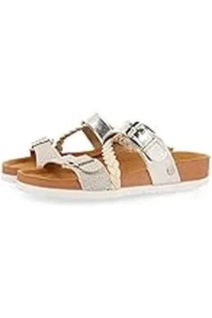Gioseppo Chanclas Tipo Bio Color Plata para niña macasar