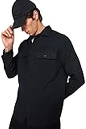 Trendyol Camisa de Manga Larga Recta para Hombre Camiseta, , M
