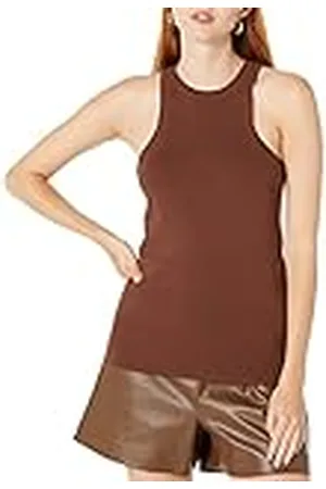 THE DROP Damen Top Entallado Sin Mangas de Punto Con Corte de Estilo Nadadora, Por @Lucyswhims, , XXL
